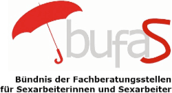 Das Logo des bufas e.V. - Bündnis der Fachberatungsstellen
              für Sexarbeiterinnen und Sexarbeiter